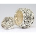 cutie de bijuterii, laminata cu argint. atelier Stiarte. Italia